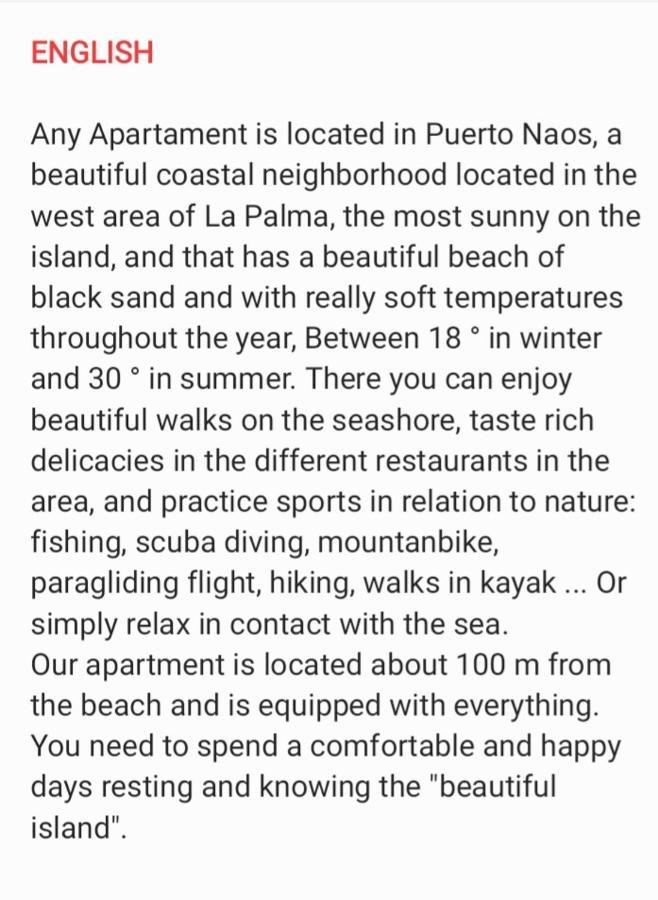 Puerto De Naos Apartamento Any מראה חיצוני תמונה